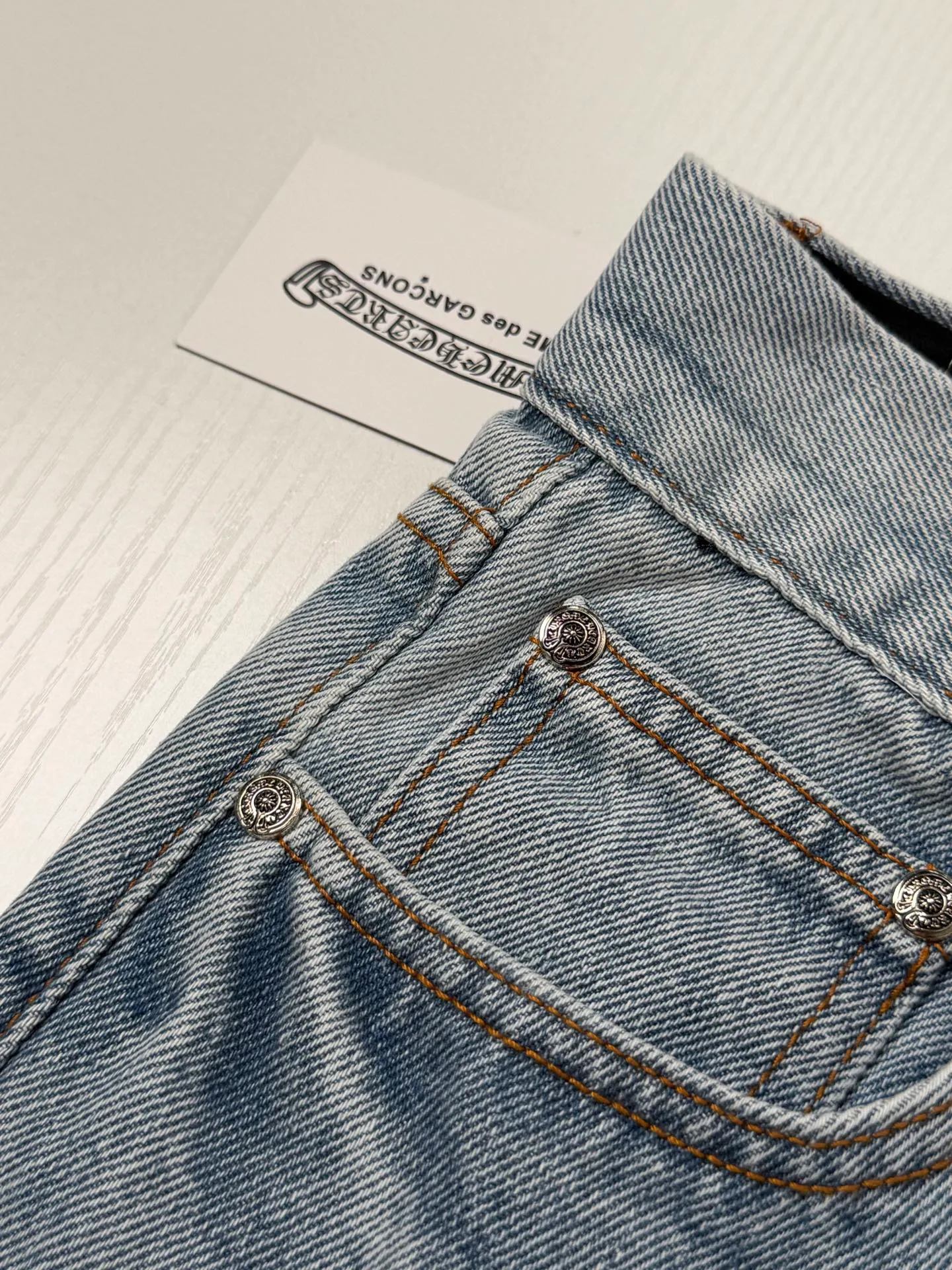 Chrome Heart Ch ， ， ， 、 、 ， ，Light Blue Retro ， Size：26/28/30/32/34/36